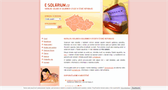 Desktop Screenshot of e-solarium.cz