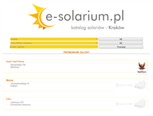 Tablet Screenshot of e-solarium.pl